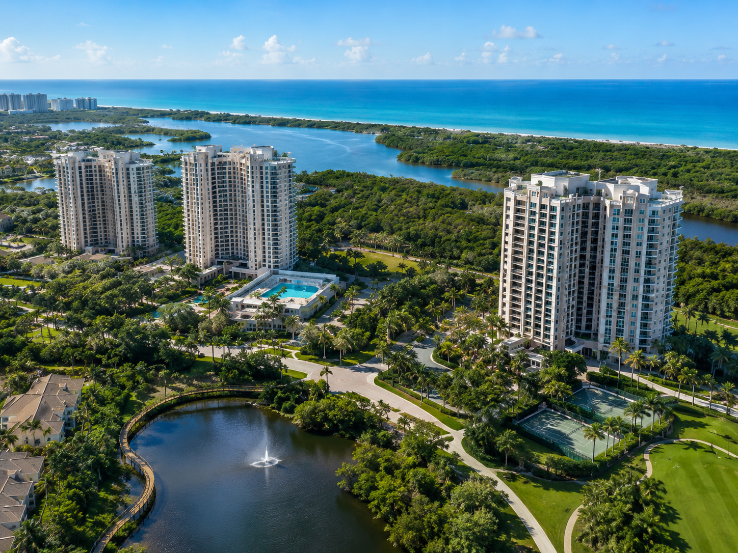Pelican Bay luxury condominium and resort style pool