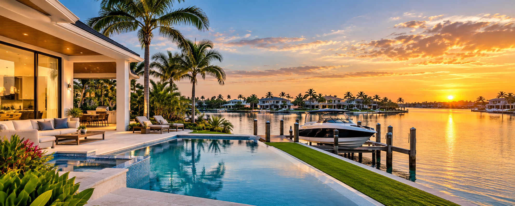 Waterfront replacement property in Marco Island Florida