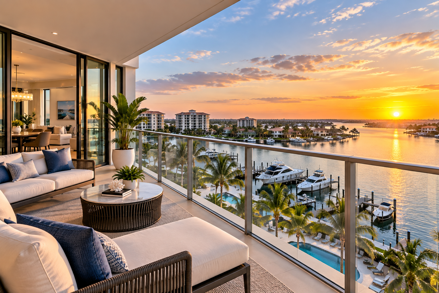 Waterfront condominium replacement property in Southwest Florida